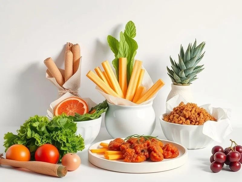 Vibrant, exotic spices and fresh, rare herbs meticulously arranged